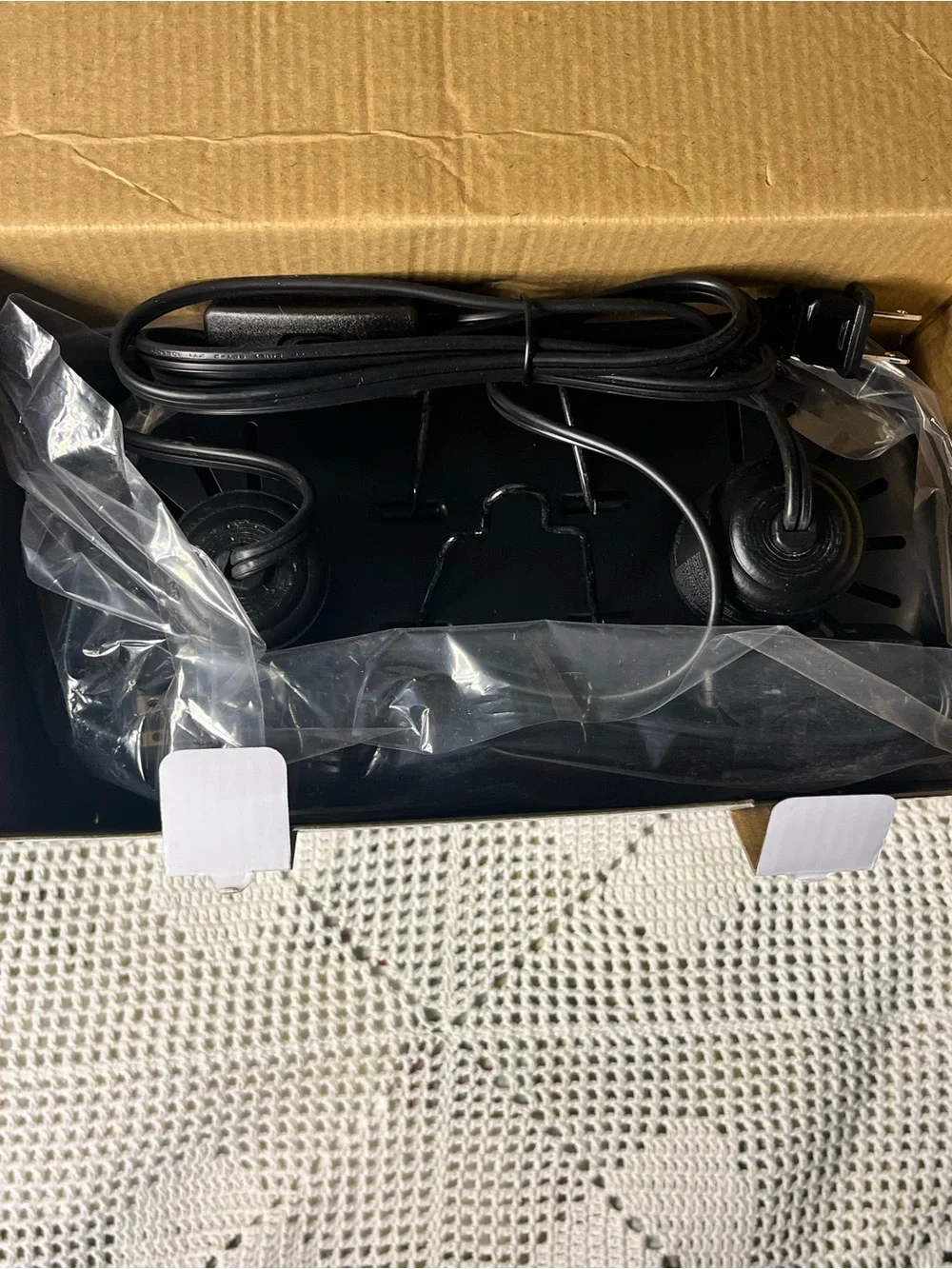 Dual Dome Reptile Heat Lamp - Black